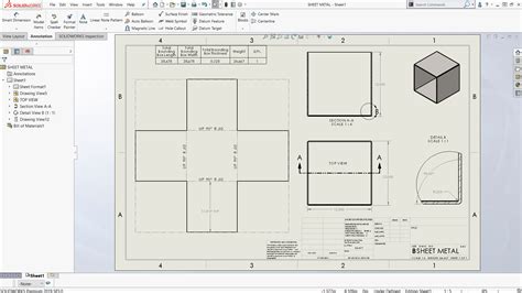 sheet metal box in solidworks|sheet metal thickness in solidworks.